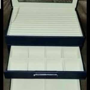 Wolf Design's Medium Navy Jewelry Box